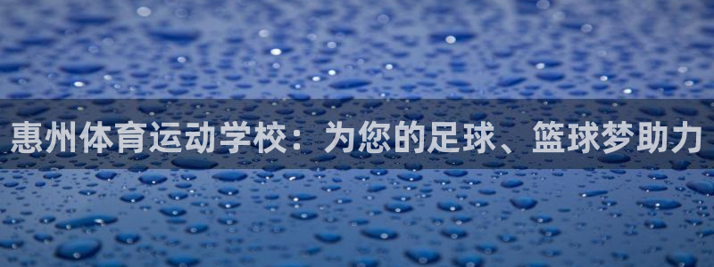3377体育官网下载平台假的吗是真的吗：惠州体育运动学校：为